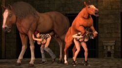 3d artist_request big_breasts big_penis blonde_hair blue_eyes dead_or_alive horse horse_penis horsecock large_breasts large_penis mila_(doa) penetration tagme tagme_(artist) tina_armstrong tomboy zoophilia