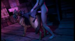 3d all_fours animated artist_request canine domestic_dog feline feral_penetrated german_shepherd human human_on_feral human_penetrating mp4 no_sound open_mouth sex short_playtime source_filmmaker tagme video zoophilia