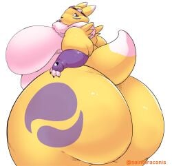 big_ass big_breasts breasts bubble_butt huge_ass no_humans renamon saintdraconis