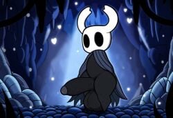 absurd_res ai_generated anthro arthropod balls big_balls big_penis black_body bodily_fluids clothing erection foreskin genitals glans heart hellsonger hellsonger_hollow_knight_ai_art hi_res hollow_knight horn huge_balls huge_cock humanoid_genitalia humanoid_penis insects long_penis male penis protagonist_(hollow_knight) retracted_foreskin small_but_hung solo team_cherry thick_penis vein veiny_penis vessel_(species)