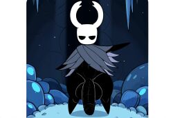 absurd_res ai_generated anthro arthropod balls big_balls big_penis clothing erection fecharis feral foreskin genitals hellsonger hellsonger_hollow_knight_ai_art hi_res hollow_knight horn huge_balls huge_cock humanoid_genitalia humanoid_penis hyper hyper_genitalia hyper_penis insects male penis protagonist_(hollow_knight) solo team_cherry thick_penis vessel_(species) weapon