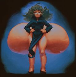 1girls ass ass_built_separately big_ass big_butt bubble_ass bubble_butt decisivetang_(artist) fat fat_woman female female_only one-punch_man solo tatsumaki