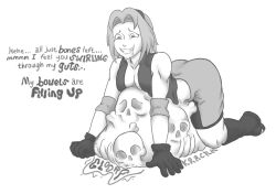 bones bones_in_belly digestion fatal_vore naruto sakura_haruno sexy skull vore