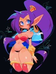 1girls 2024 2d 2d_(artwork) arm_band ass bare_belly bare_shoulders bare_stomach belly belly_button big_ass big_butt black_choker blue_eyes blush blushing breasts butt choker crown curvaceous curves curvy curvy_body curvy_female curvy_figure earrings female genie genie_girl hair hips jewelry long_hair petite pointy_ears ponytail purple_hair shantae shantae_(character) small_breasts stomach thick_thighs thighs usa37107692 very_long_hair video_game video_game_character video_game_franchise video_games voluptuous voluptuous_female