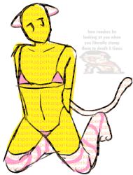 bikini cat_ears cat_tail character feminine_male male male_only not_my_art roblox roblox_avatar robloxian thighhighs white_background