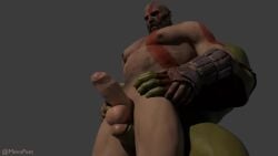 2boys animated bara barazoku gay gay_anal gay_sex god_of_war kratos male male_only menapeet_(artist) mp4 muscular muscular_male no_sound nude orc penetration sex tagme video