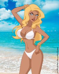 black_canary black_canary_(dcau) breasts carlshocker dcau female female_only justice_league justice_league_unlimited solo