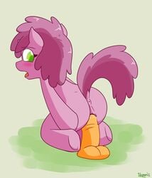 anus ass equine female friendship_is_magic horse my_little_pony pony ruby_pinch ruby_pinch_(mlp) semi-anthro skoon solo vaginal_penetration