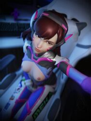 1girls 3d alternate_version_available areolae asian asian_female blender blizzard_entertainment breasts brown_hair brown_hair clothed clothing d.va face_markings facial_markings female female_focus female_only hana_song headgear headset headwear jumpsuit legwear light-skinned_female light_skin long_hair netcrum nipples no_bra open_clothes open_clothing overwatch overwatch_2 presenting presenting_breasts selfie small_breasts snapchat solo solo_focus suit taking_picture taking_selfie textless textless_version watermark