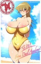 1girls alexis_rhodes big_breasts breasts breasts busty curvaceous curvy curvy_body curvy_female curvy_figure female huge_breasts large_breasts long_hair swimsuit tenjouin_asuka valis000000 voluptuous yu-gi-oh! yu-gi-oh!_gx