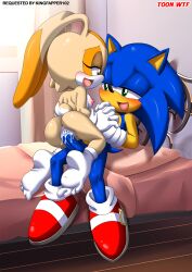 1boy 1girls age_difference anthro anus ass bbmbbf blush breasts cream_the_rabbit cum cum_in_pussy cum_inside female furry hedgehog interspecies male male/female mobius_unleashed nipples nude open_mouth palcomix penis pussy sega sex sideboob sonic_(series) sonic_the_hedgehog sonic_the_hedgehog_(series) teenager tongue toon.wtf vaginal_penetration vaginal_sex young younger_female