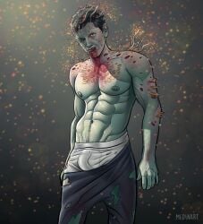 abs biceps big_bulge bulge bulging_biceps huge_bulge looking_at_viewer male male_only medinart_(david_medina) muscles muscular muscular_male pants_down pecs shirtless_male stalker_(the_last_of_us) the_last_of_us underwear zombie