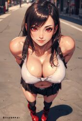 tifa lockhart from final fantasy by tiaoppai