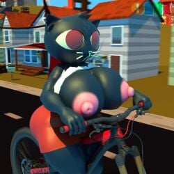 3d_(artwork) animated anthro bicycle big_breasts blender_(software) blender_cycles bottomwear breasts clothing digital_media_(artwork) domestic_cat felid feline felis female gym_bottomwear gym_clothing gym_shorts hi_res huge_breasts mae_borowski mammal night_in_the_woods onyxsplash public public_nudity riding_bike ripping_sound_effect shorts solo sound sound_effects tagme tearing_clothing torn_clothing video video wardrobe_malfunction