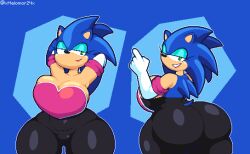 1girls ass big_ass big_breasts big_butt blue_body blue_fur blue_hair breasts butt cleavage cosplay dat_ass eye_contact eyelashes eyeshadow fat_ass female female_only green_eyes hedgehog large_ass large_breasts lipstick looking_at_viewer pixel_art rule_63 solo solo_female solo_focus sonic_(series) sonic_the_hedgehog sonic_the_hedgehog_(series) tail thick_thighs thighs wide_hips xmelomor24x