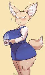 1girls aggressive_retsuko animal_ears anthro ass big_ass big_breasts big_butt cup fat_ass female female_only fennec fenneko fluffy_ears fluffy_tail fox_ears fox_tail kryadrawgin large_ass large_breasts looking_at_viewer sanrio smooth_fur solo solo_female solo_focus tail thick_thighs thighs wide_hips