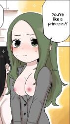 green_hair igarashi_futaba_(shiromanta) large_breasts manga_page senpai_ga_uzai_kouhai_no_hanashi