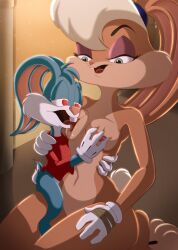 1boy 1boy1girl 1girls 2d accurate_art_style after_sex age_difference anoningen anthro anthro_on_anthro blue_body buster_bunny cub cub_on_adult female fur furry furry_female furry_male furry_only lagomorph larger_female lola_bunny male male/female male_cub older_woman_and_younger_boy rabbit_boy rabbit_girl size_difference smaller_male space_jam tiny_toon_adventures young younger_male