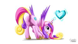 2019 alicorn anatomically_correct anatomically_correct_genitalia anatomically_correct_pussy animal_genitalia animal_pussy anus ass ass_up blonde_hair clothing crotchboobs crown crystal cutie_mark dock equid equine equine_anus equine_genitalia equine_pussy feathered_wings feathers female feral footwear friendship_is_magic genitals hair hasbro headgear hi_res horn magic mammal mature_female mature_feral multicolored_body multicolored_feathers multicolored_hair multicolored_tail multicolored_wings my_little_pony mysticalpha nipples pink_body pink_feathers pink_hair pink_tail princess_cadance_(mlp) puffy_anus purple_body purple_eyes purple_feathers purple_hair purple_tail pussy shoes signature simple_background solo tail telekinesis white_background wings yellow_tail