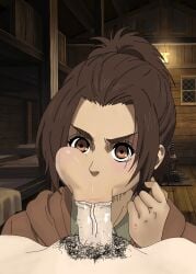 1boy 1girls :>= attack_on_titan baddiesart blowjob brown_eyes brown_hair cheek_bulge cute deep_blowjob duo eye_contact fellatio female female_focus gabi_braun male male_pov oral penis penis_in_mouth petite pov pubic_hair saliva saliva_trail self_upload sex shingeki_no_kyojin slim sloppy sloppy_blowjob straight teenager tied_hair vein veiny_penis