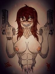 breasts freddyker gun muscular smile tagme