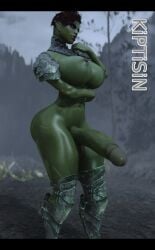 1futa 3d abs armor armored_gloves big_balls big_breasts big_nipples big_penis bimbo busty curvaceous curvy curvy_body curvy_futa full_body futa_only futanari giant_penis glossy green_penis hi_res high_resolution highres huge_balls huge_breasts huge_cock huge_thighs kiptisin large_balls large_penis long_penis monster_cock muscle muscles muscular muscular_futanari orc orc_futanari orsimer penis pose red_eyes red_hair self_upload skyrim solo solo_futa the_elder_scrolls vein veins veiny_penis warrior water weapon wet wet_body wet_skin