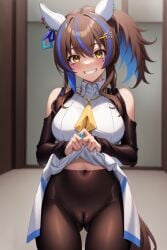 1girls ai_generated animal_ears cygames daitaku_helios_(umamusume) dmm_games doujin female female_only fictional fictional_product fictitious horse_ears_girl inspired_by_real_derby_horse japan_umamusume_training_schools_and_colleges seductive sensitive solo tracen_academy umamusume umamusume_pretty_derby umsk unofficial うましこ ウマシコ