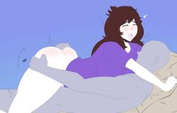 ahe_gao ass_grab faceless_male hikikomori jaiden jaiden_animations tongue_out youtube youtuber