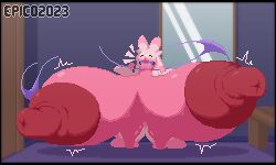 big_breasts breasts epicpotatolord huge_breasts no_humans pokémon_(species) pokemon pokemon_sv tinkaton