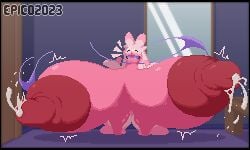 big_breasts breasts epicpotatolord huge_breasts no_humans pokémon_(species) pokemon pokemon_sv tinkaton