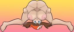 brown_hair erect_nipples hat huge_breasts may_(pokemon) mrschllyay pokemon solo solo_female