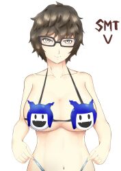 1girls atsuta_miyazu_(megami_tensei) bikini female female_only jack_frost jack_frost_(megami_tensei) megami_tensei shin_megami_tensei shin_megami_tensei_v solo