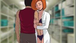 ann_possible disney disney_channel fingering kim_possible labcoat leroy2012 open_coat project:_possible underwear