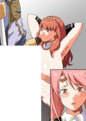 1boy 1girls age_difference armpit_hair armpits blowjob blush celica_(fire_emblem) censored edit fellatio female female_armpit_hair fire_emblem fire_emblem_echoes:_shadows_of_valentia hairy_armpits hands_behind_head mae_(fire_emblem) male nomah_(fire_emblem) nude nude_female paid_reward_available pubic_hair sample third-party_edit tonsuke voyeur