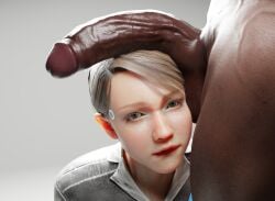 3d big_penis blender cabezadeperro00 cg dark-skinned_male dark_skin detroit:_become_human huge_cock interracial kara_(detroit:_become_human) penis_on_head