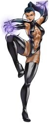 alpha_channel artist_request brown_hair brunette_hair cameltoe comix_harem comix_harem_character for_sticker_use kinkoid kwannon marvel marvel_comics mercy_(comix_harem) nipple_slip nipples nutaku png psylocke sticker_template thick_thighs torn_clothes transparent_background transparent_png x-men