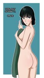 alzar ass female female_only fubuki_(one-punch_man) one-punch_man sideboob solo tagme