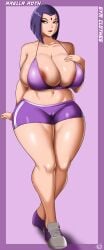 arella_roth ass breasts breasts_bigger_than_head cartoon_network dc dc_comics female huge_breasts huge_thighs human pinup tagme teen_titans thick_thighs venus_body vn_simp