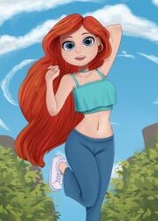 2020s chelsea_(ruby_gillman) dreamworks female focus_bx human_form red_hair ruby_gillman,_teenage_kraken tagme