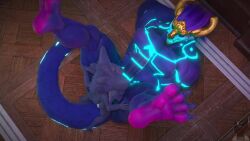 2boys 3d anal_sex animated anthro anthro_on_anthro anthro_penetrated anthro_penetrating_anthro ass aurelion_sol balls big_ass big_balls big_butt big_penis big_sub dragon erection fur furry gay hi_res humanoid league_of_legends looking_at_another male male/male male_only muscular muscular_male nude penetrable_sex_toy penis riot_games sex short_playtime small_dom_big_sub smaller_male sound tagme twitchyanimation video