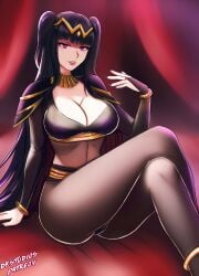 bodystocking breasts dkstudios05 female female_only fire_emblem fire_emblem_awakening looking_at_viewer nintendo solo tharja_(fire_emblem)