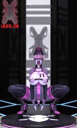 1girls 3d animated blizzard_entertainment brainwashing haigure haigurehussy(ibex) hypnosis ibex-cg leotard mind_control overwatch overwatch_2 tech_control widowmaker