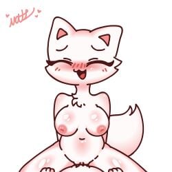 <3_eyes :3 animal_genitalia animal_penis animated anthro blush bodily_fluids breasts breath canid canine canine_genitalia canine_penis cheek_tuft clitoris closed_eyes cowgirl_position facial_tuft female female_penetrated fluffy fluffy_tail fox from_front_position fur genital_fluids genitals heart humanoid_genitalia humanoid_pussy male male/female male_penetrating male_penetrating_female mammal matz_(pixiv) medium_breasts navel neck_tuft nipples on_bottom on_top open_:3 penetration penis pussy pussy_juice sex simple_background tail tuft white_background white_body white_fur