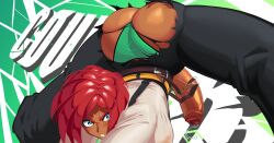 1futa 1girls ass big_butt big_cock big_penis bonburri brazilian brazilian_futa dark-skinned_female dark-skinned_futanari dark_skin dat_ass fat_ass fat_butt futanari gigantic_ass gigantic_penis giovanna_(guilty_gear) green_panties guilty_gear guilty_gear_strive huge_ass monster_cock ripped_clothing ripped_pants thick_ass