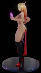 3d animated ass big_ass big_breasts blizzard_entertainment blonde_hair blood_elf breasts high_heels kneehighs light-skinned_female light_skin loincloth no_sound original_character pelvic_curtain tagme thick_thighs turntable_(animation) vell(vellektra) vellektra video warcraft world_of_warcraft