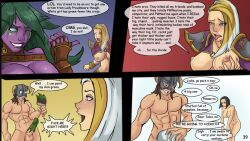 1boy dragonborn jaina_proudmoore male/female markydaysaid muscular tagme the_elder_scrolls warcraft