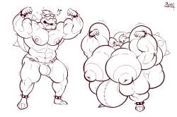 2021 2boys 5_fingers ?! abs anthro big_bulge big_muscles big_nipples big_pecs bobthetanuki bowser bowser_jr. bracelet bulge clothed clothing duo extrasizedbob eyebrows fangs father father_and_child father_and_son fingers flexing hair horn huge_bulge huge_muscles huge_pecs hyper hyper_muscles jewelry koopa male male_only mario_(series) monochrome muscular muscular_anthro muscular_male nintendo nipples open_mouth parent parent_and_child pecs scalie shell simple_background smile son spiked_bracelet spikes standing teeth thong topless underwear white_background