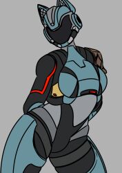 1futa armor artist_request breasts bulge clothed clothing fortnite fully_clothed futa_only futanari helmet humanoid paradigm_(fortnite) solo source_request standing thick_thighs wide_hips