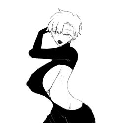 back big_breasts goth goth_milf milf milf-chan(truelordpotato) mommy mommy_kink sexy_dress truelordpotato