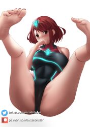 1girls alternate_costume breasts core_crystal excaliblader feet female female_only nintendo pyra solo tagme toes xenoblade_(series) xenoblade_chronicles_2